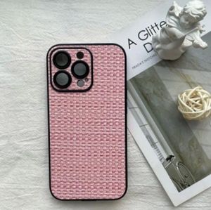 Artificial Leather Case For iPhone 14 Pro Max - PINK-SALE